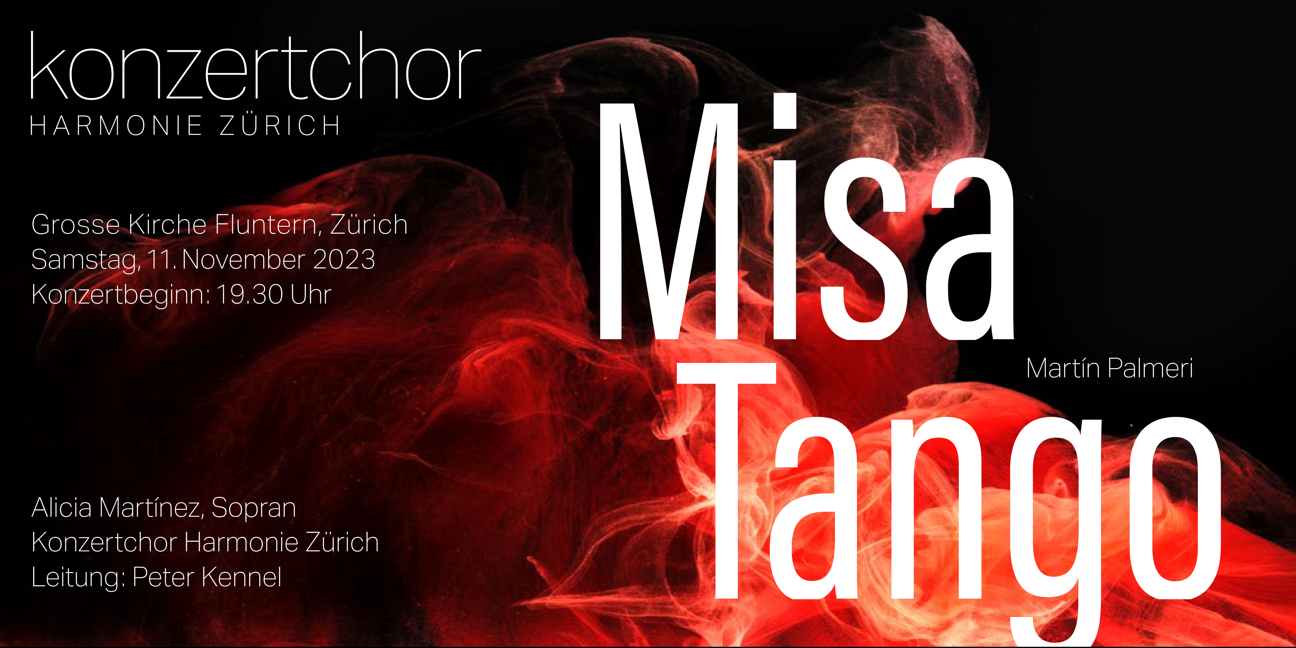 Flyer für Konzert im November 2023